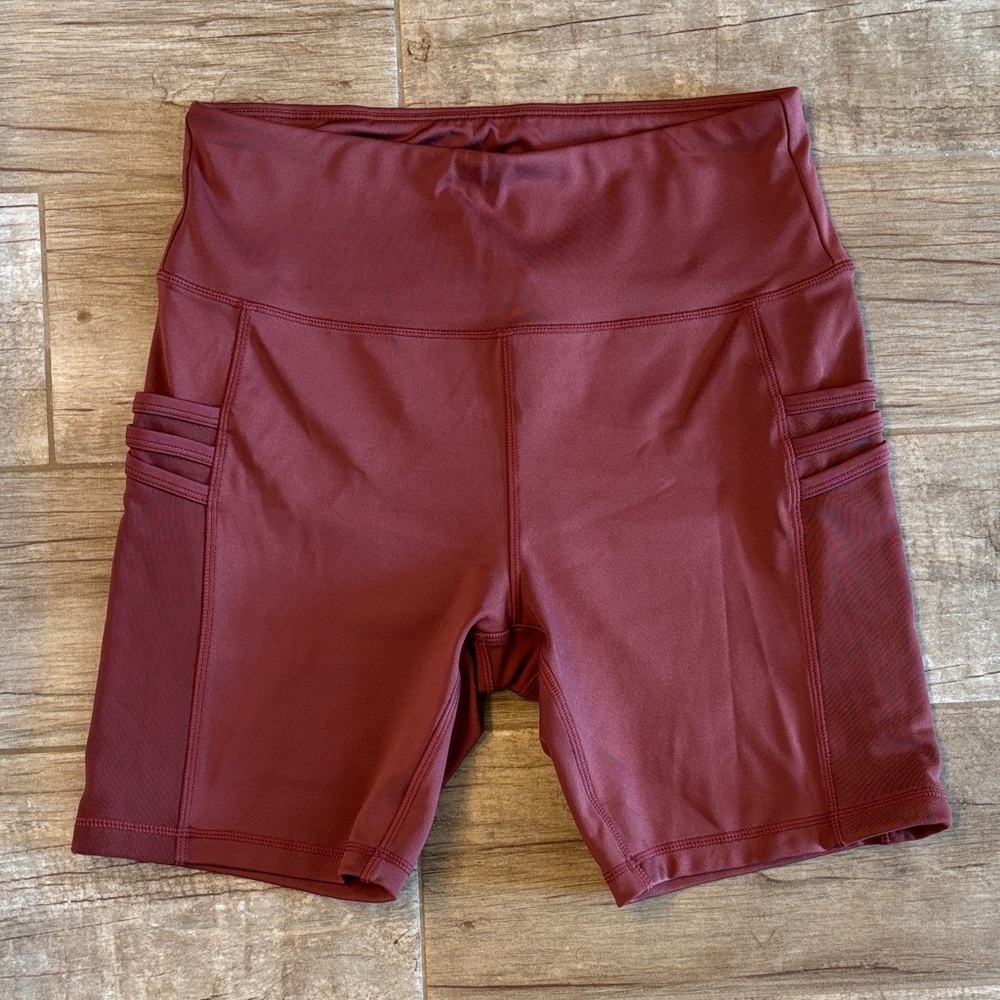 Ebb & Flow Women’s High Waisted Biker Work Out Shorts